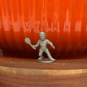 Vintage Spoontiques Pewter 1978 Tennis Boy Bowler Sports Miniature Collectible